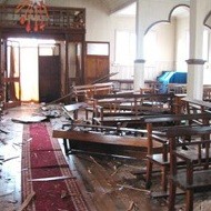 La colocación de un artefacto explosivo revienta una iglesia católica en Chile