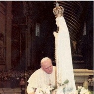 Juan Pablo II en el Santuario de Fátima