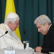 Benedicto XVI y Demetris Christofias