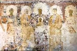 Descubierto un fresco de la Virgen y el Niño del siglo VII