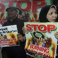 Manifestaciones en Indonesia contra la quema del Corán