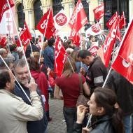 Manifestación del sindicato CCOO