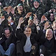 Zapatero en Afganistán en 2005.