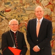 El Rey Don Juan Carlos y el cardenal Antonio Cañizares