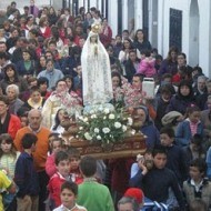 La Virgen de Fátima en procesión