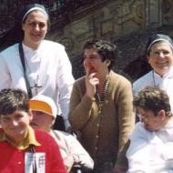 La familia del Cottolengo del Padre Alegre en Santiago