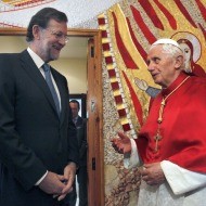 Mariano Rajoy conversa con el Papa