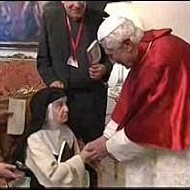 Sor Teresita con el Papa.