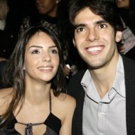 El futbolista Kaká y su mujer, Caroline Celico