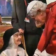 Sor Teresita con el Papa.