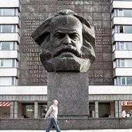La estatua de Karl Marx de la ciudad de Chemnitz