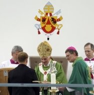 El Papa en un momento de la misa