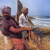 Pescadores de Kerala.
