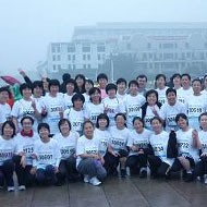 Religiosas participantes en el maratón de Pekín 2010
