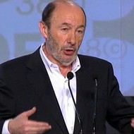 Alfredo PérezRubalcaba en el congreso del PSOE