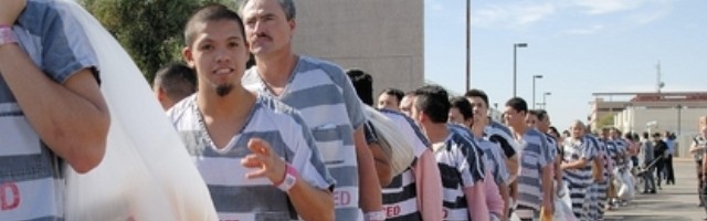 Prisioneros en una cárcel en México
