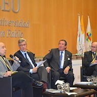 De izda. a dcha.: Albiac, Buruaga, Vázquez y Prades.