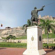 Estatua de Blas de Lezo en Cartagena de Indias.