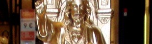 La imagen del Cristo cubierta de oro