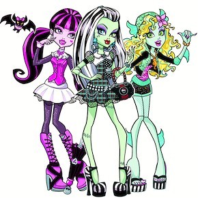 Tres de las Monster High.