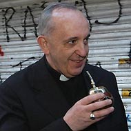 Al Papa Bergoglio le gusta el mate.