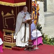 El Papa Francisco en su homilía