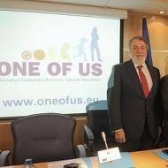Jaime Mayor Oreja, con One of Us en Madrid