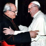 El Papa, con el cardenal Ortega.