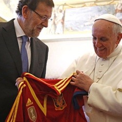 El Papa Francisco con Mariano Rajoy