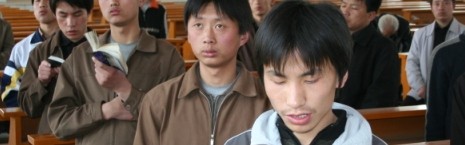 Seminaristas en China, en un seminario que apoya Obras Misionales