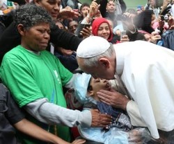 El Papa Francisco en su visita a la favela Varginha en Río de Janeiro el pasado mes de julio