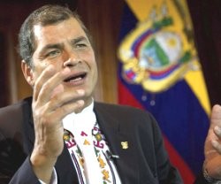 El socialista Rafael Correa presidirá Ecuador hasta 2017 y no piensa abrir un resquicio a la legalización del aborto