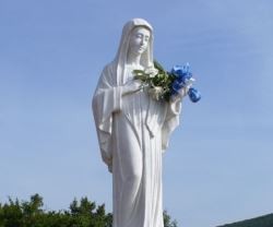 Una escultura de la Virgen de Medjugorje