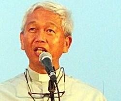 El presidente de Cáritas Filipinas, Monseñor Broderick Pabillo