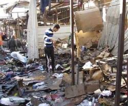 Así quedó el mercado en el que explotaron 3 bombas en Navidad, con 11 muertos y 14 heridos