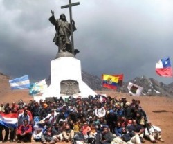 Los peregrinos marcharán desde el santuario de La Puntilla, en Mendoza, hasta el de Bellavista, en Santiago de Chile