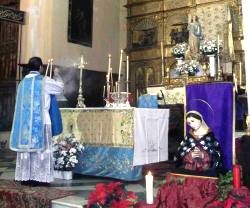 Fiesta de la Inmaculada en la parroquia de Fuente Obejuna... en su cepillo los ladrones encontraron 20 euros