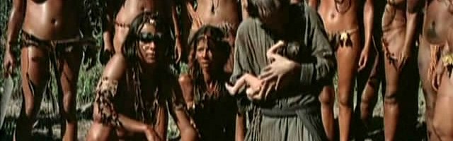 Detalle de la película brasileña de 1977 titulada Anchieta José do Brasil sobre el misionero español