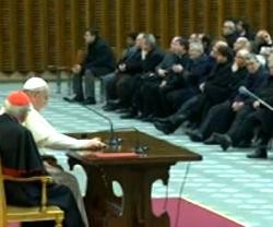 El Papa en su discurso de Cuaresma a los párrocos de Roma