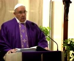 El Papa explica las lecturas de Cuaresma en la residencia Santa Marta