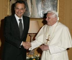 Benedicto XVI, por amor a los españoles, tuvo que reunirse 4 veces con Zapatero