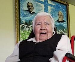 Madre Lucita, foto a los 87 años, recordaba con toda lucidez sus vivencias con monseñor Romero