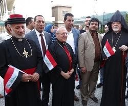Los cristianos de distintos ritos -caldeos, armenios, siríacos- y musulmanes se unieron en este acto