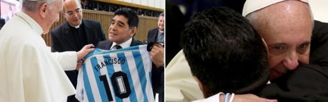 Francisco abrazó a Maradona y eso desencadenó una revolución espiritual en el futbolista