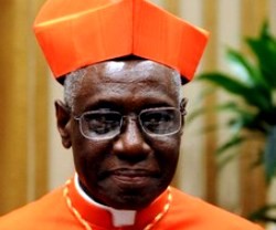 El cardenal guineano Robert Sarah fue prefecto de Cor Unum y ahora dirige Culto Divino y Disciplina de los Sacramentos