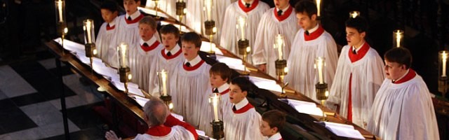 Coro del Kings College de Cambridge... sus villancicos navideños son toda una tradición