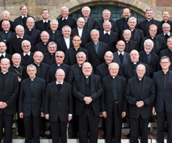 No parece que los 67 obispos de la Conferencia Episcopal Alemana -no todos en la foto- compartan monolíticamente la postura publicada