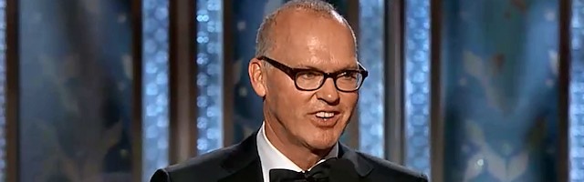 Michael Keaton dio en el estrado de los Globos de Oro toda una lección de amor a los propios orígenes y de gratitud a los bienes recibidos en la familia.