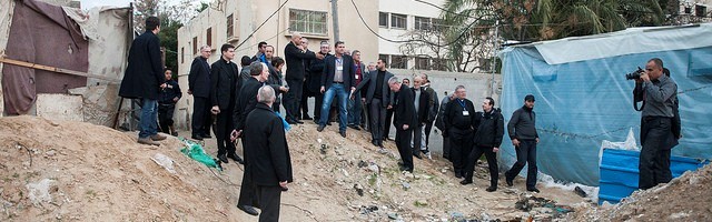 La delegación de obispos sobre el terreno en Tierra Santa, dedicando más tiempo a Gaza y el valle de Cremisán