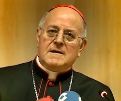 Las primeras palabras de Ricardo Blázquez como cardenal fueron en el Colegio Español de Roma.